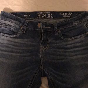 Buckle black jeans